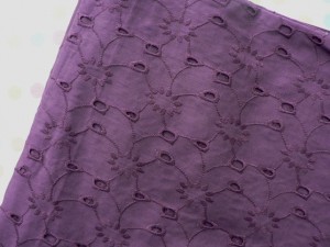 Cotton broderie anglaise fabric